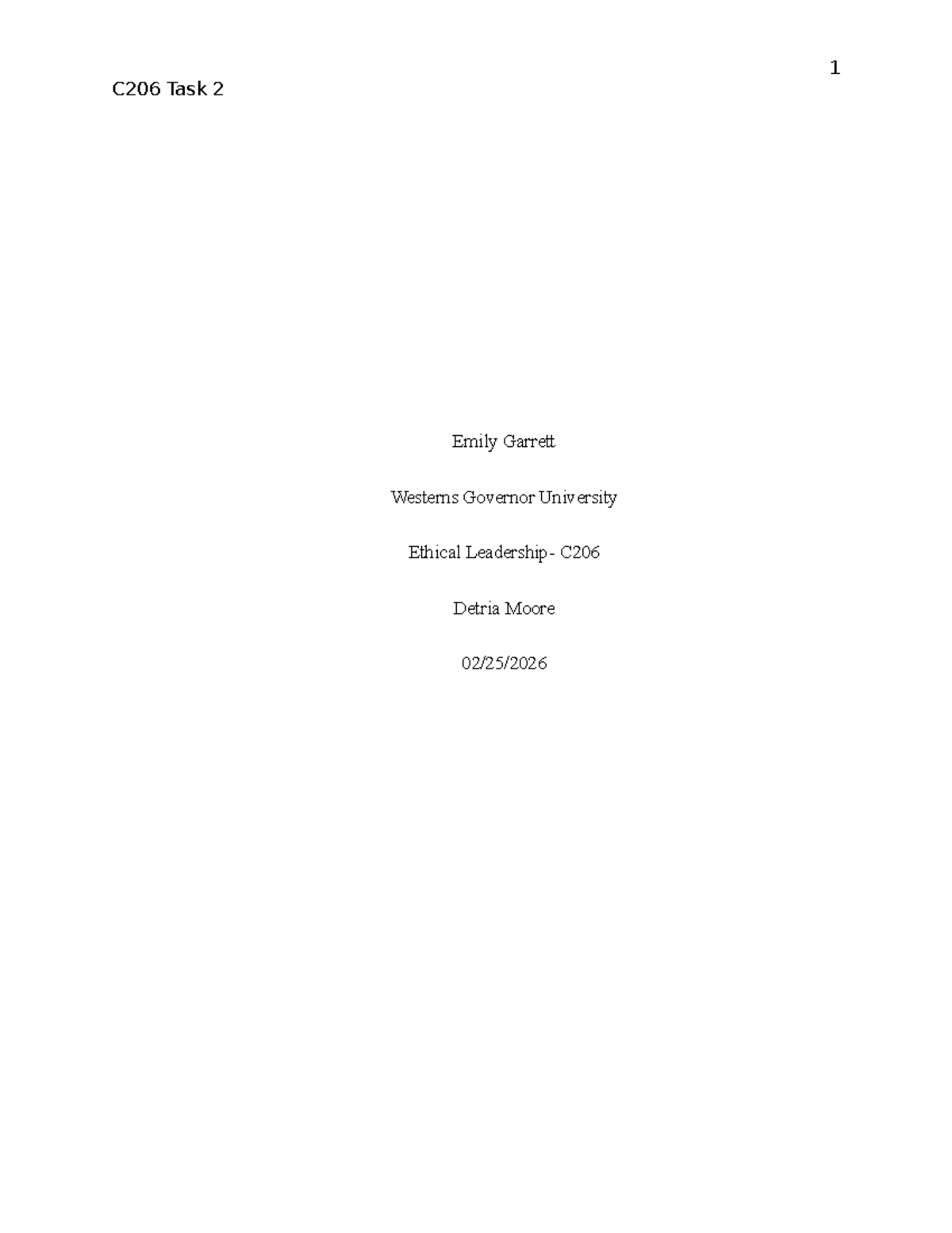 C206 Task 2: Exploring Corporate Social Responsibility and Ethical ...
