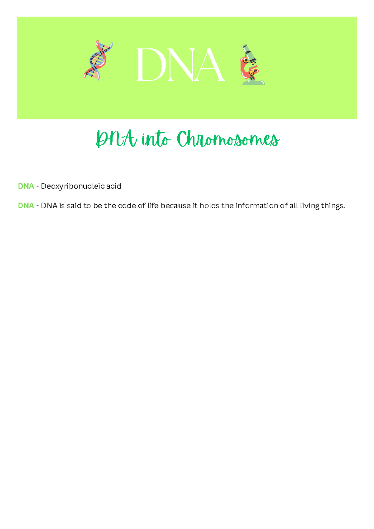 DNA - Notes on Structure, Replication, and Protein Synthesis - Studocu