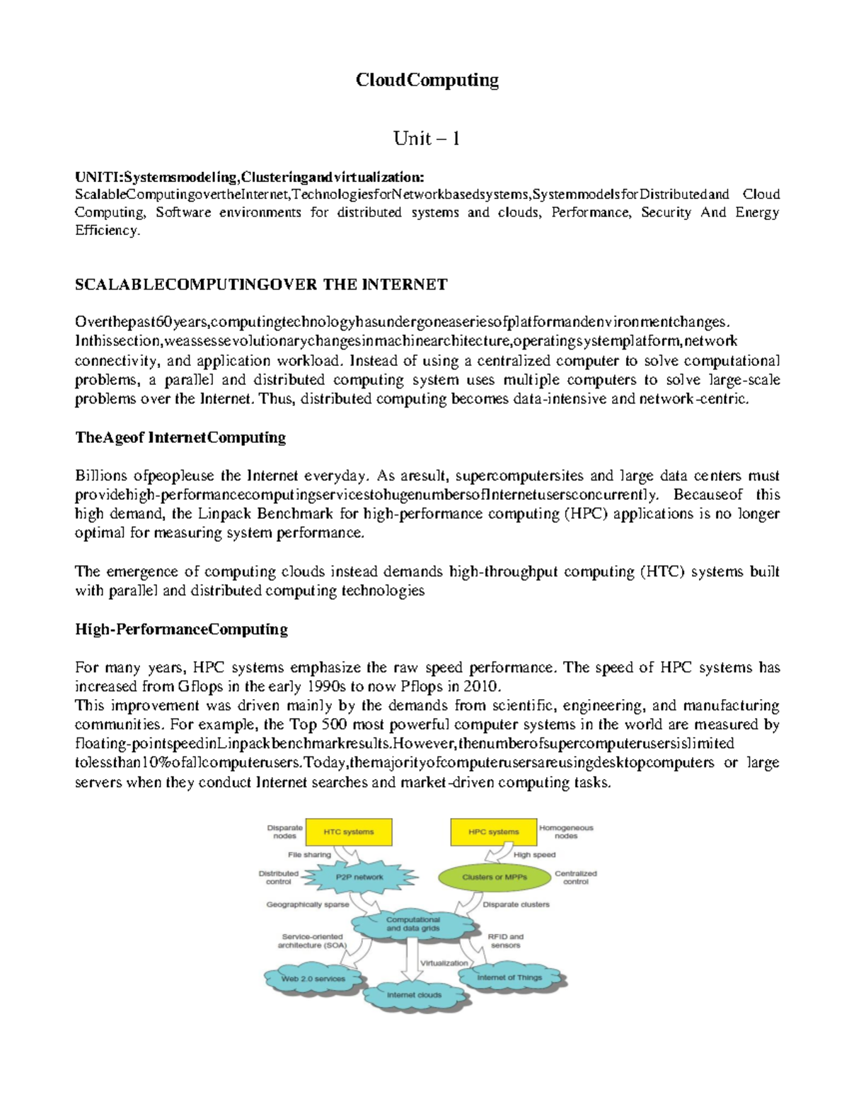 JNTUK 4-1 Unit 1: Cloud Computing Fundamentals and Technologies - Studocu