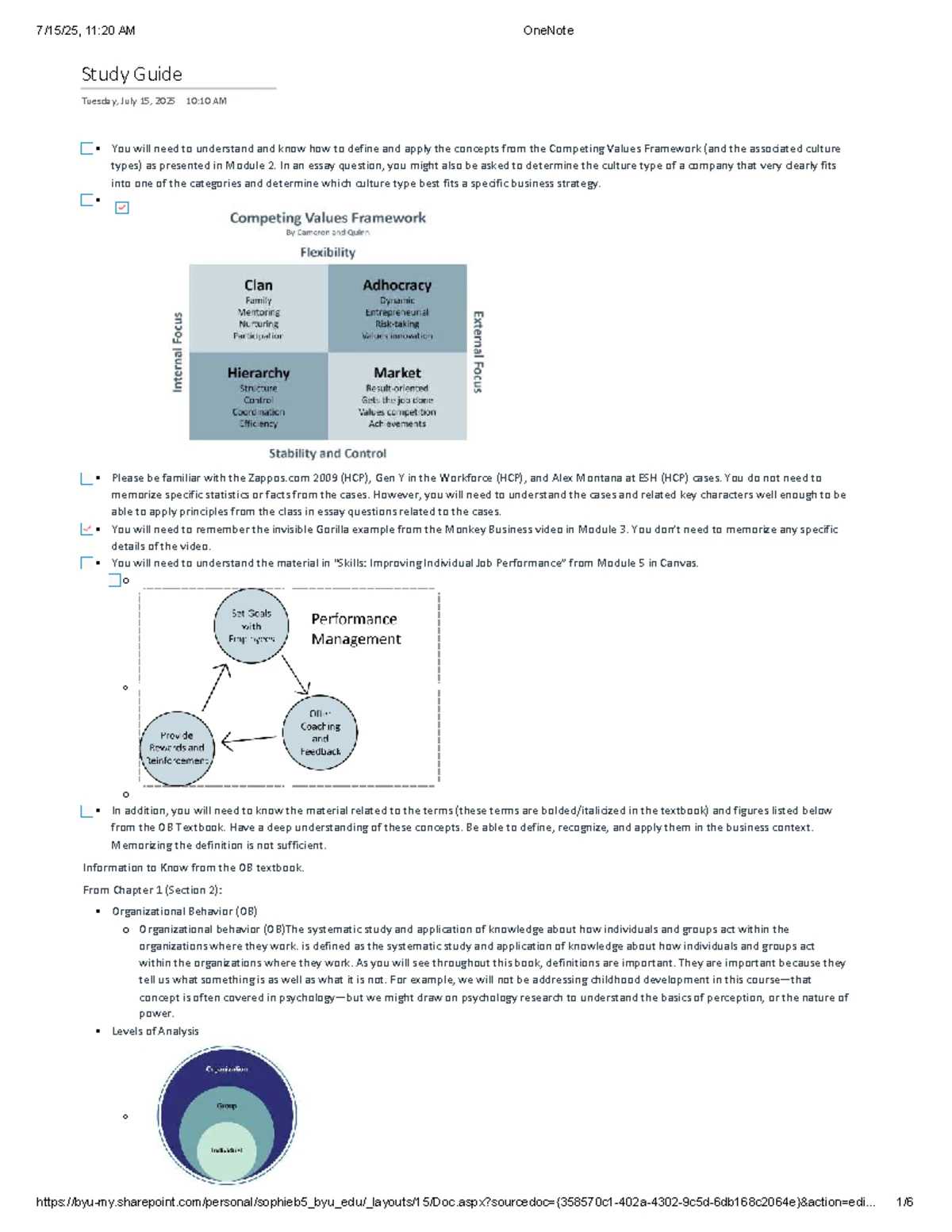 Comprehensive Overview of Organizational Behavior & Culture (OB 101 ...