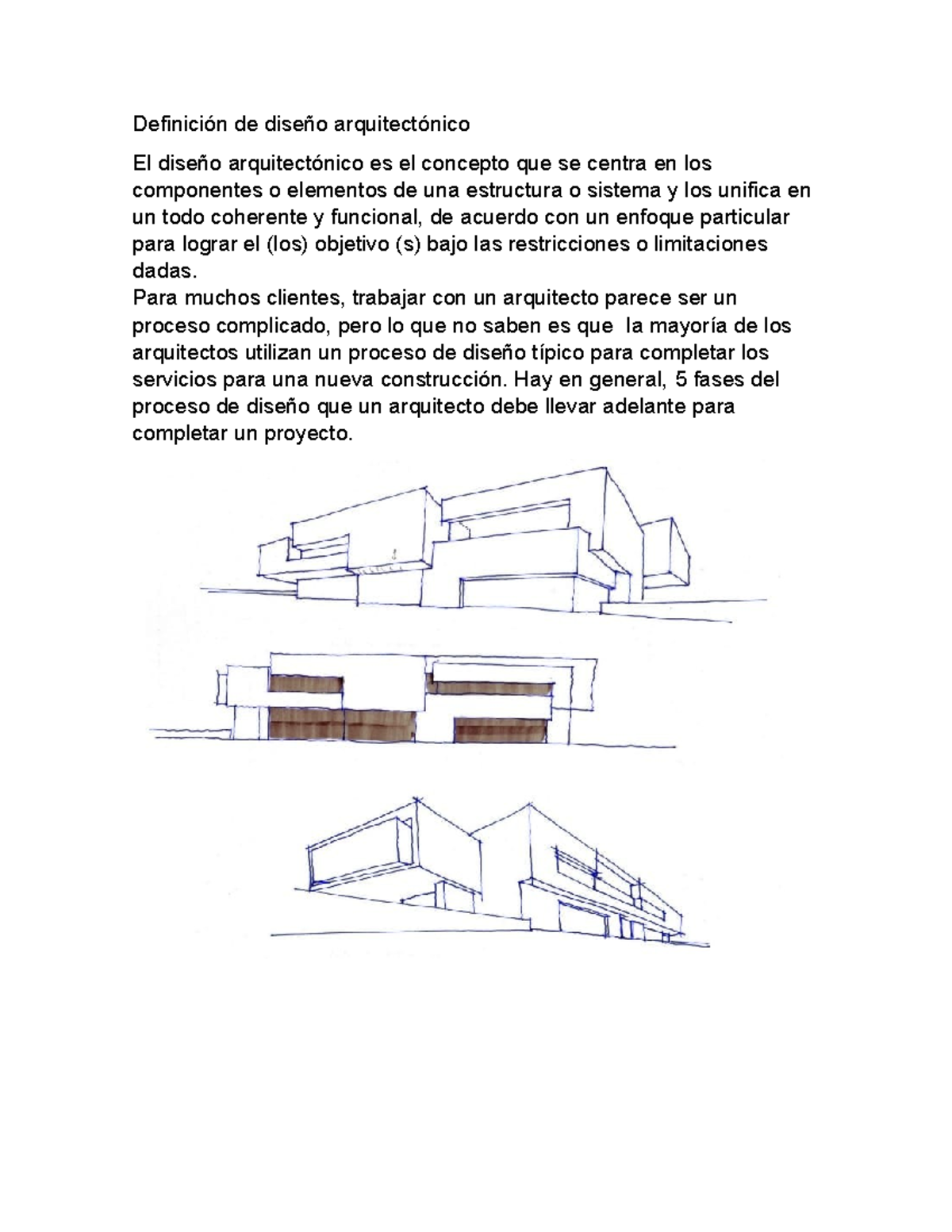 Arquitectura: Definición y Proceso de Diseño Arquitectónico - Studocu