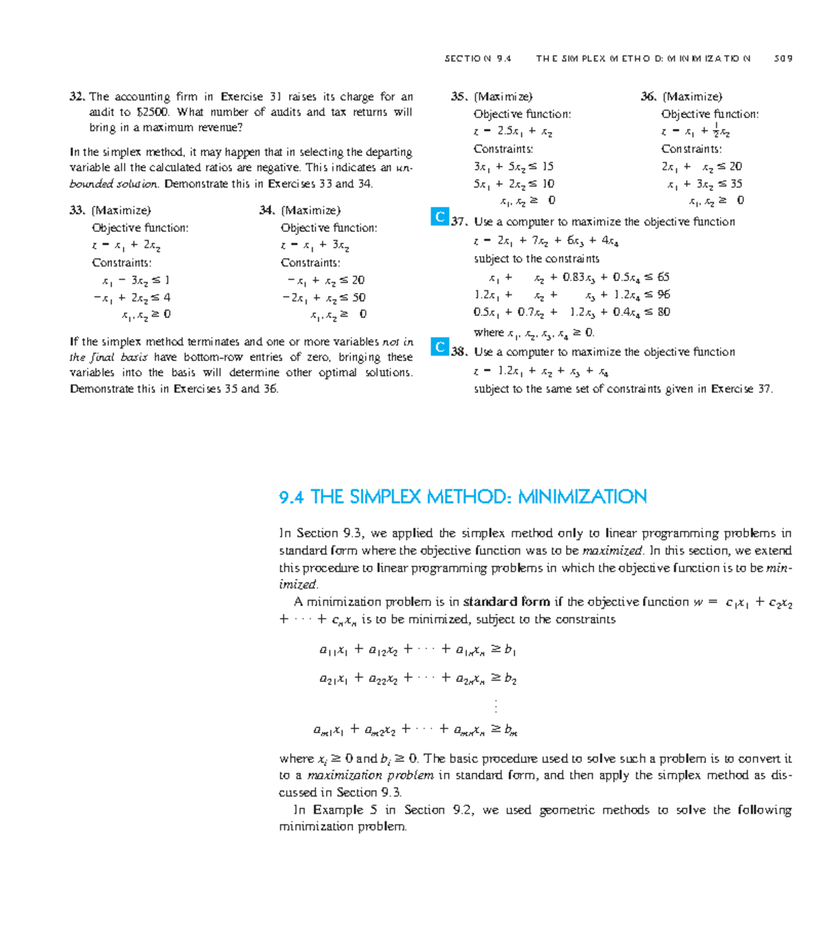 Chapter 4: Simplex Method in LPP Minimization (Course Code: 1752576094 ...