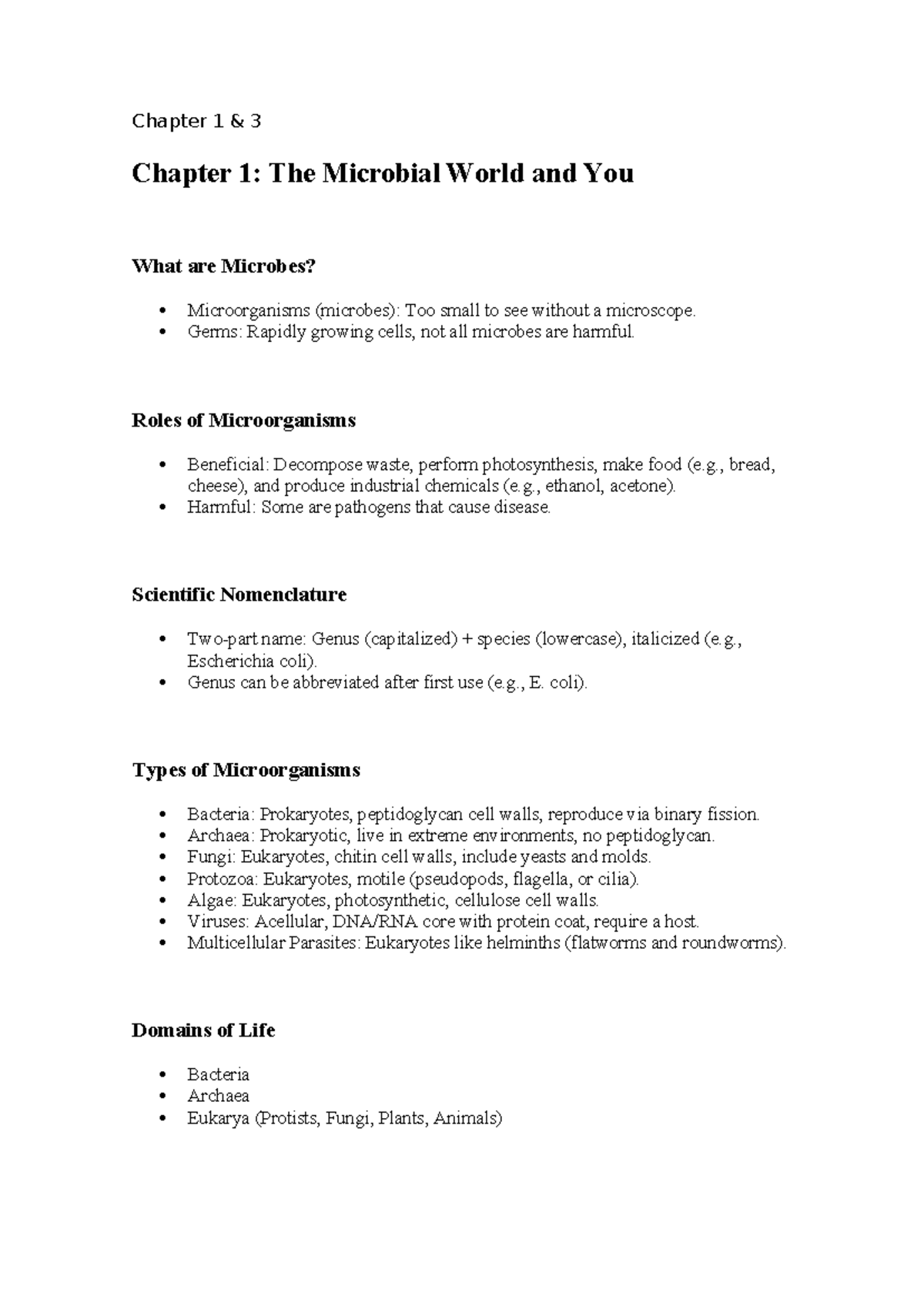 Chapter 8 Study Guide: Microbial Metabolism and Key Processes - Chapter ...