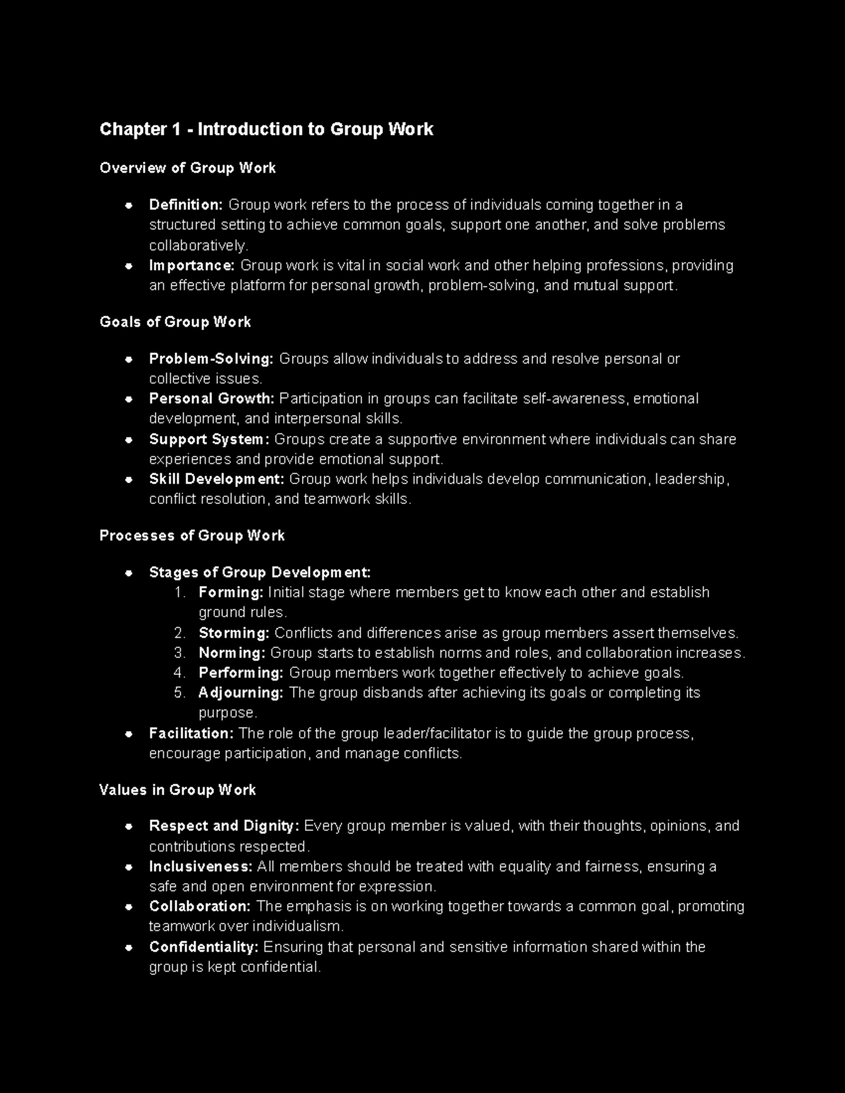 **Group Work Insights: Introduction, Dynamics & Leadership (SW 101 ...