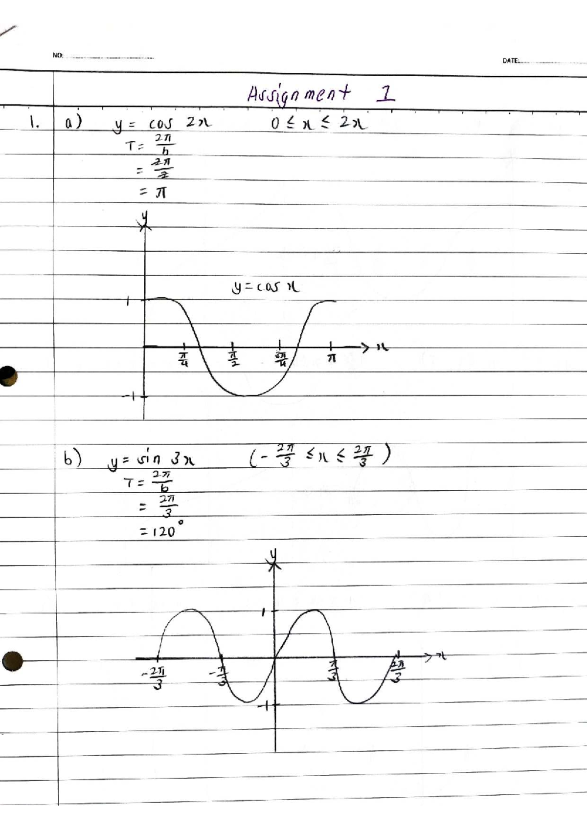 Technical Math Assignment 1 (COS 101) - Studocu