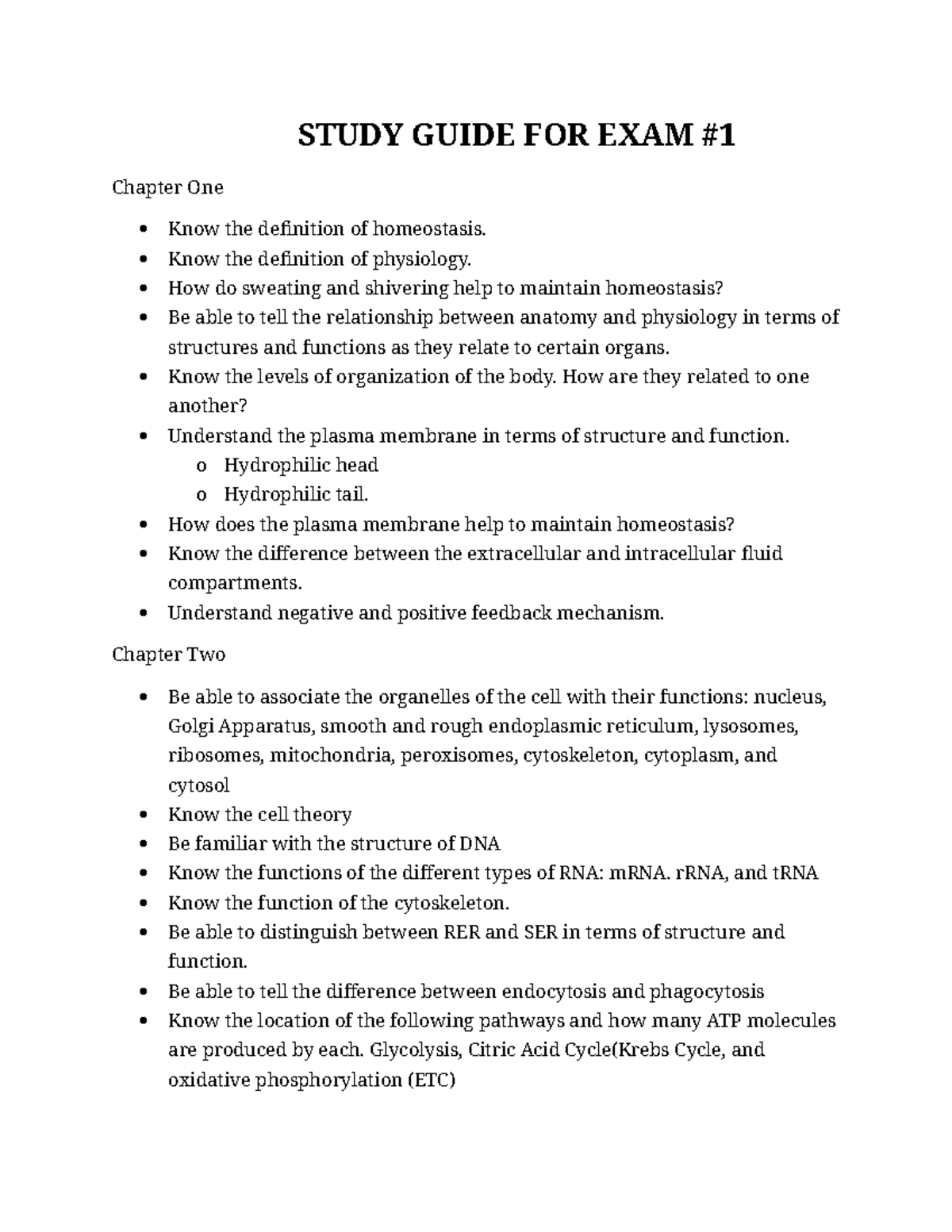 ANATOMY AND PHYSIOLOGY TEST 1 STUDY GUIDE visual data 3