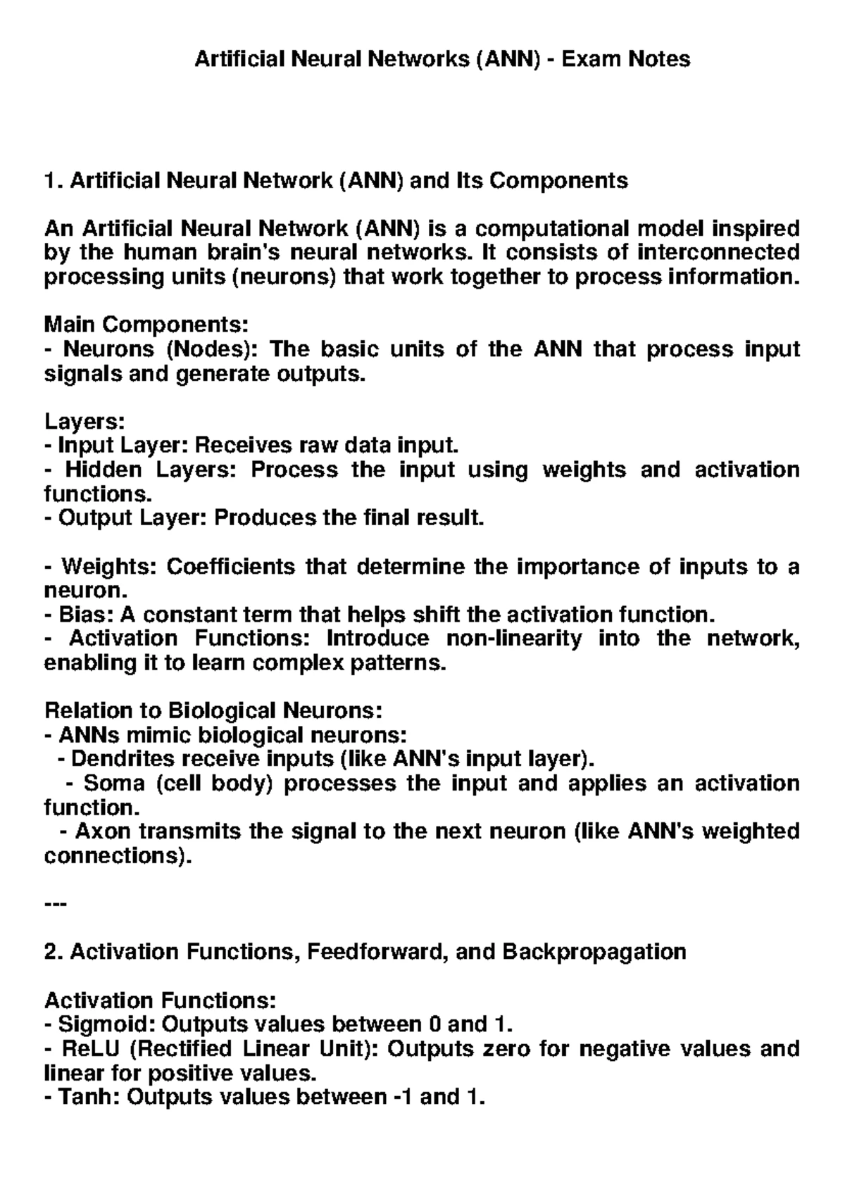 NN DL Unit III - Deep Learning Concepts and Historical Trends - Studocu