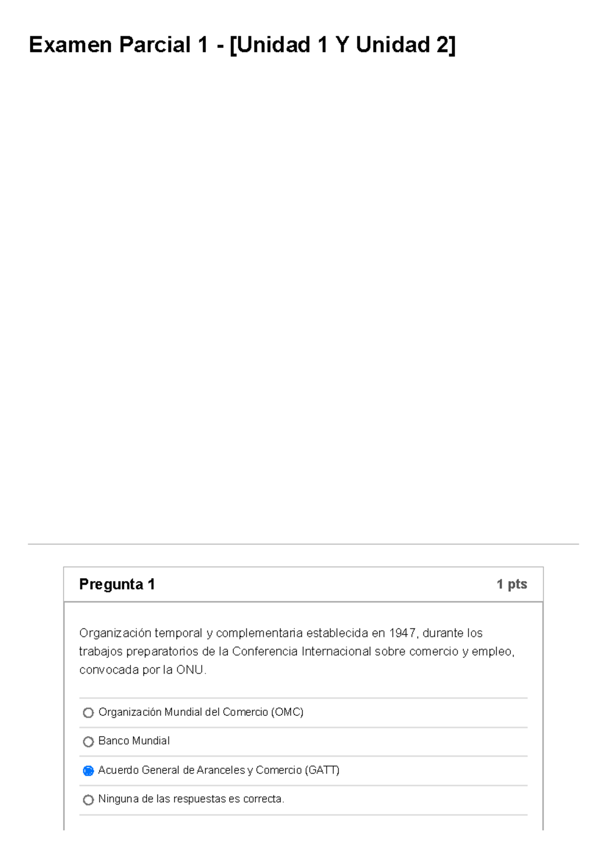 Examen Parcial Unidad I Y II - Examen Parcial 1 - [Unidad 1 Y Unidad 2 ...