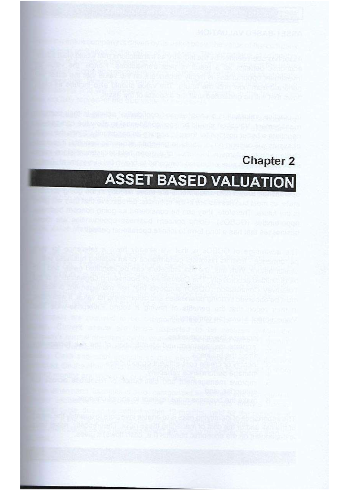 Chapter-2- Asset- Based- Valuation - Chapter 2 ASSET BASED VALUATION ...