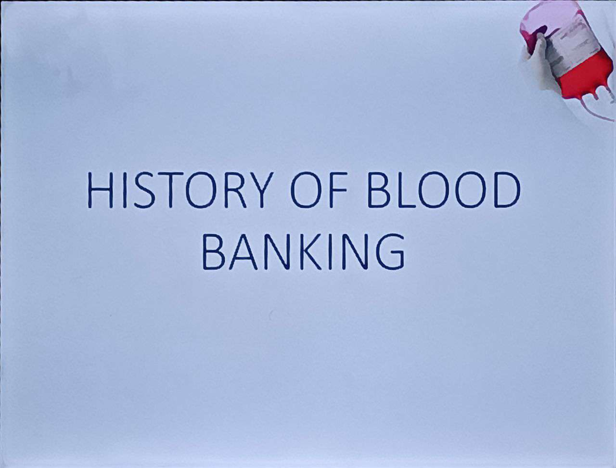 History of Blood Bank - HISTORY OF BLOOD BANKING Blood in History China ...