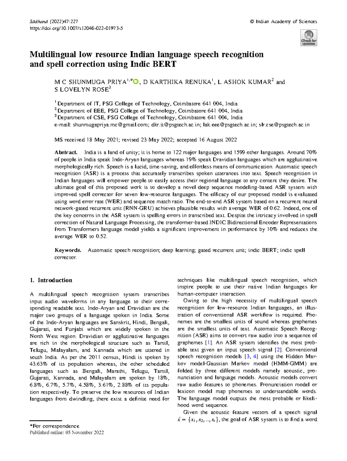 Paper 20 - nil - Multilingual low resource Indian language speech ...