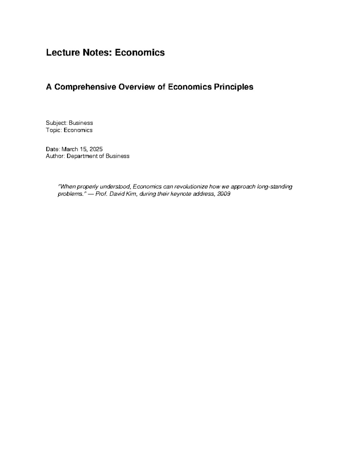 77824517343-743016.pdf - Lecture Notes: Economics A Comprehensive ...