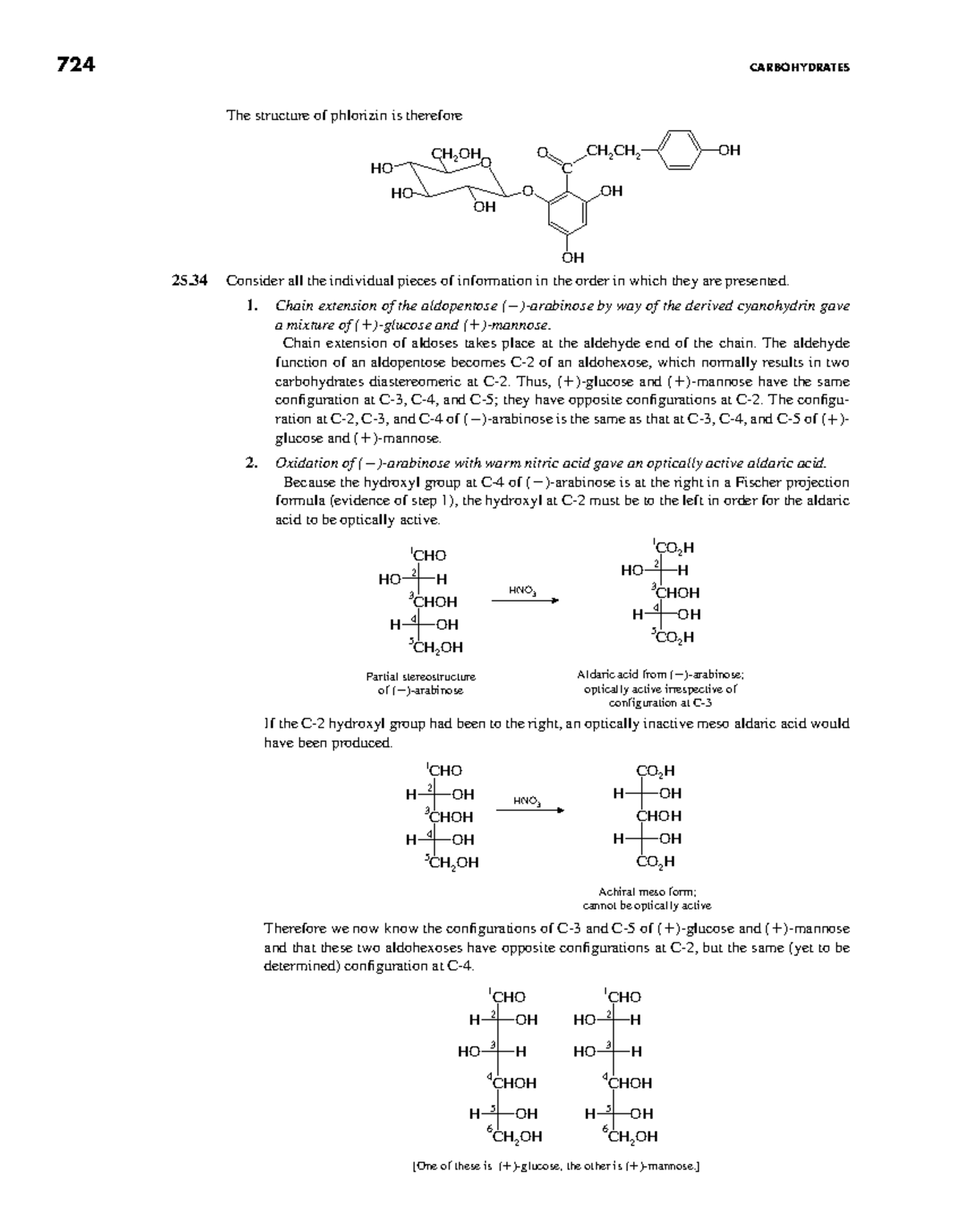 724 Organic Chemistry: Carbohydrates & Phlorizin Structure Analysis ...
