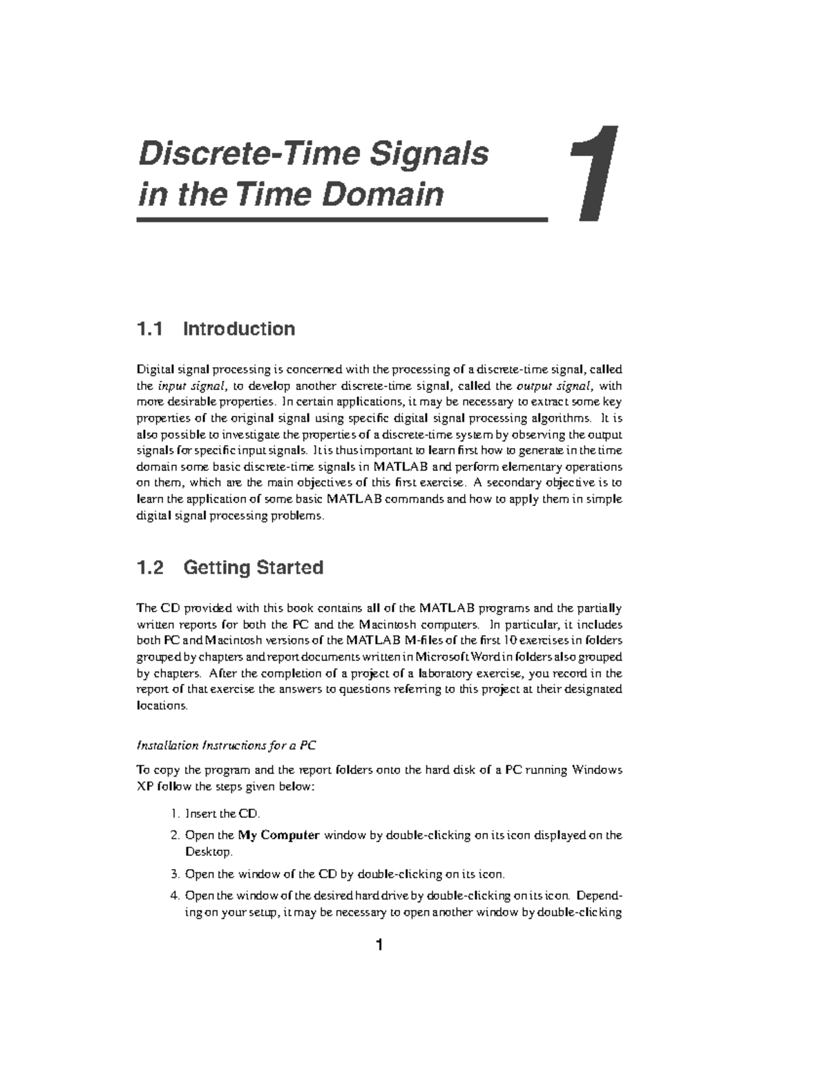 Lab Manual 1 - Basic Concepts of Discrete-Time Signal Processing - Studocu