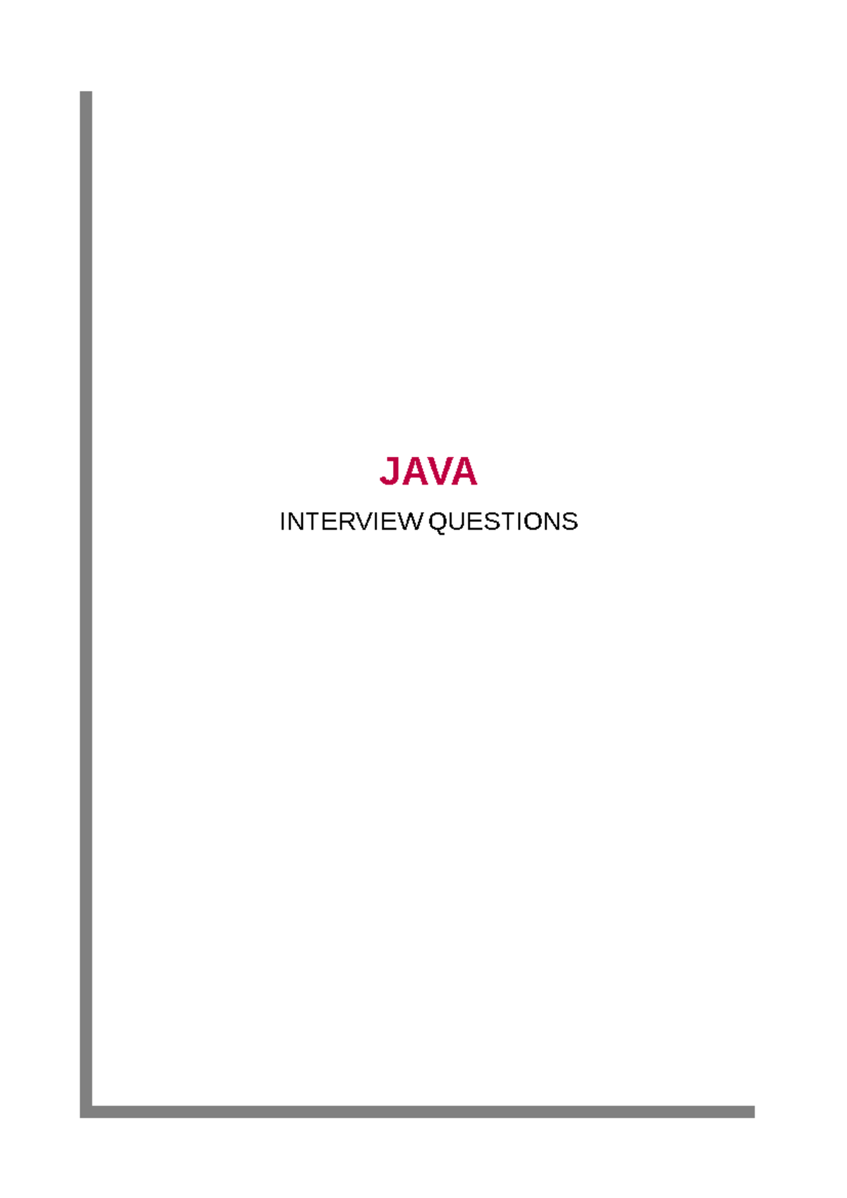 Java Interview Questions and Answers: Key Concepts and Coding ...