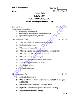 Advanced PHP (SPPU SY BBA CA) - Comprehensive Notes & Programs - Studocu image.