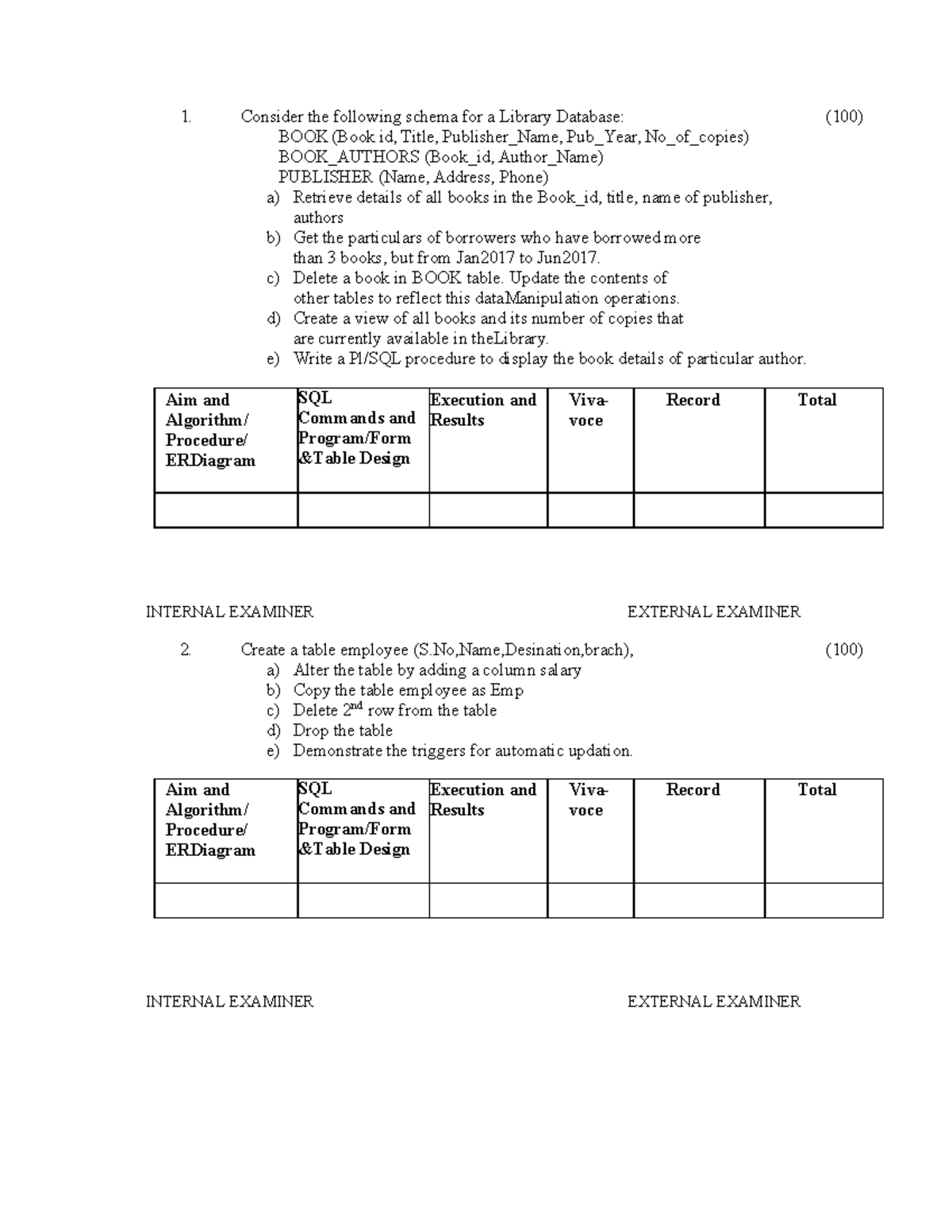 CSE C DBMS LAB - Comprehensive SQL Queries and Database Management ...