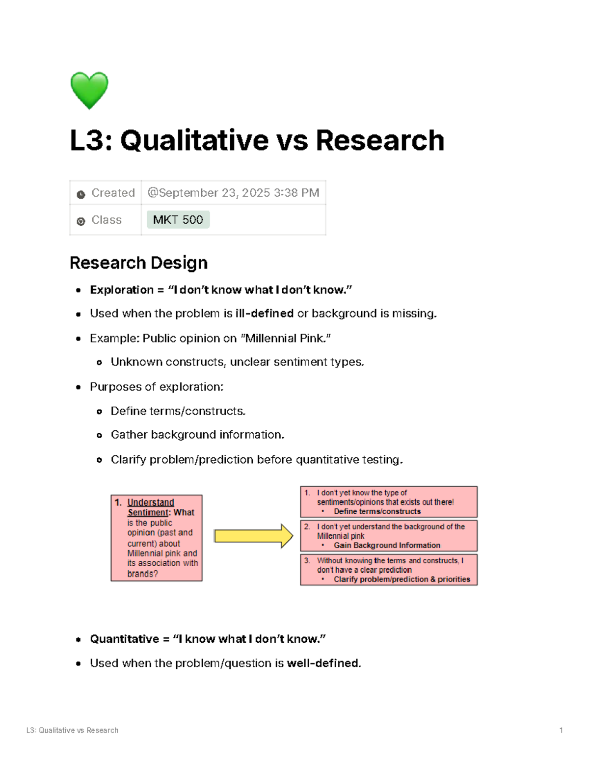 MKT 500: Qualitative vs Quantitative Research Insights - Studocu