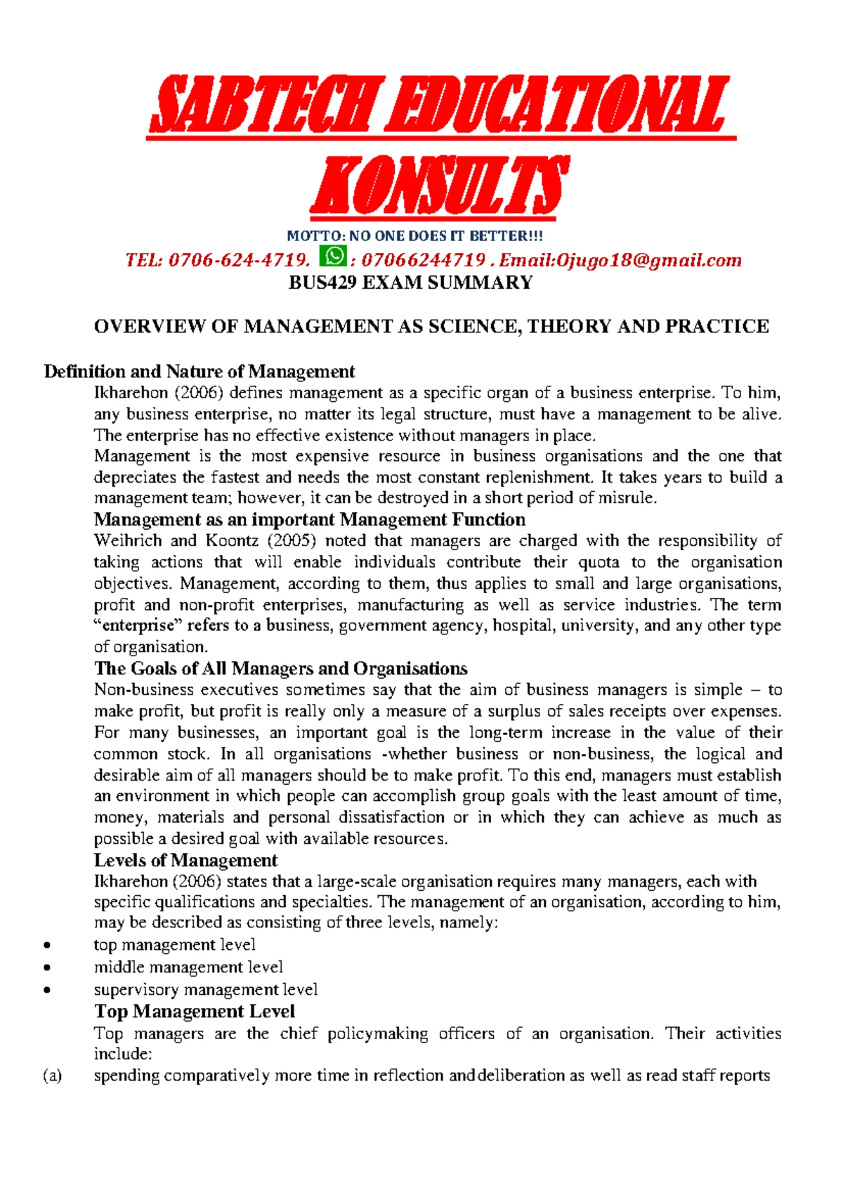 Corporate and Feasibility Report Writing - ADM 2025 - Studocu