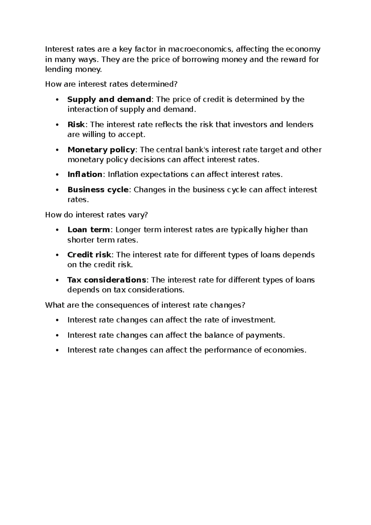 Economics 101: Key Notes on Unemployment Types and Indicators - Studocu