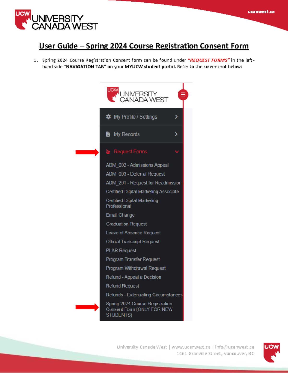 User Guide: Spring 2024 Course Registration Consent Form - Studocu