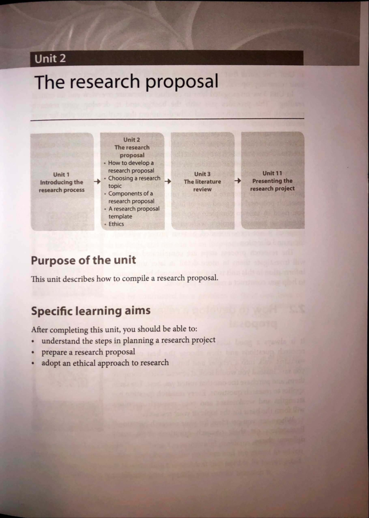 Unit 2: Developing a Comprehensive Research Proposal - Studocu