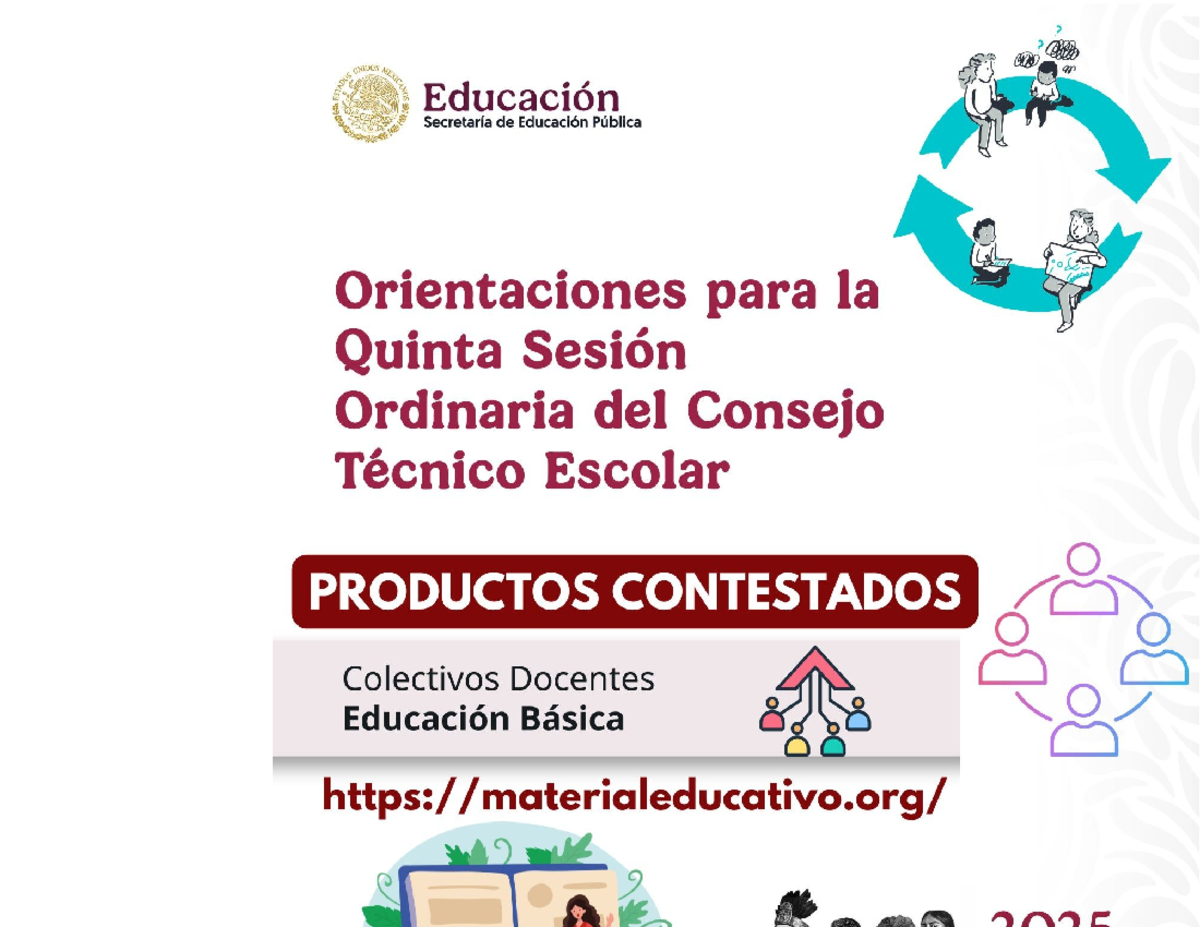 Productos Contestados Docentes CTE 5ta Sesión ME - Presentación
