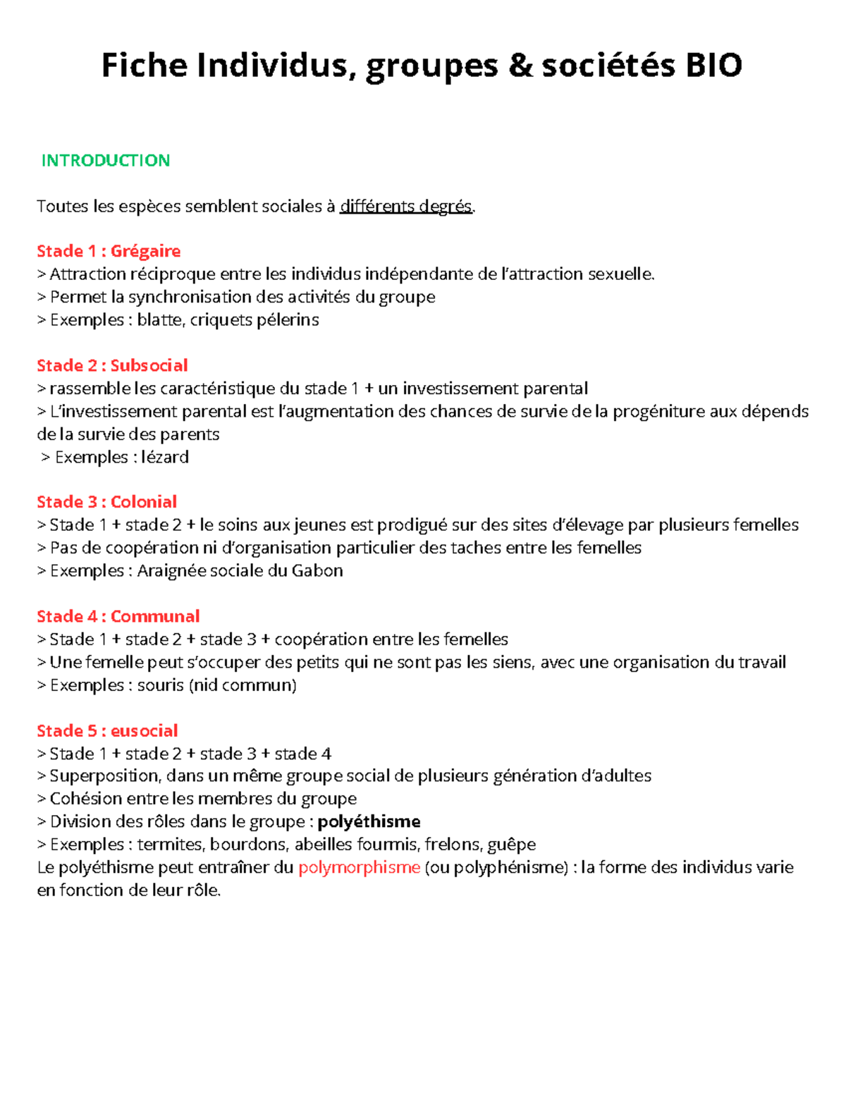 Fiche Individus, groupes & sociétés BIO - Fiche Individus, groupes ...