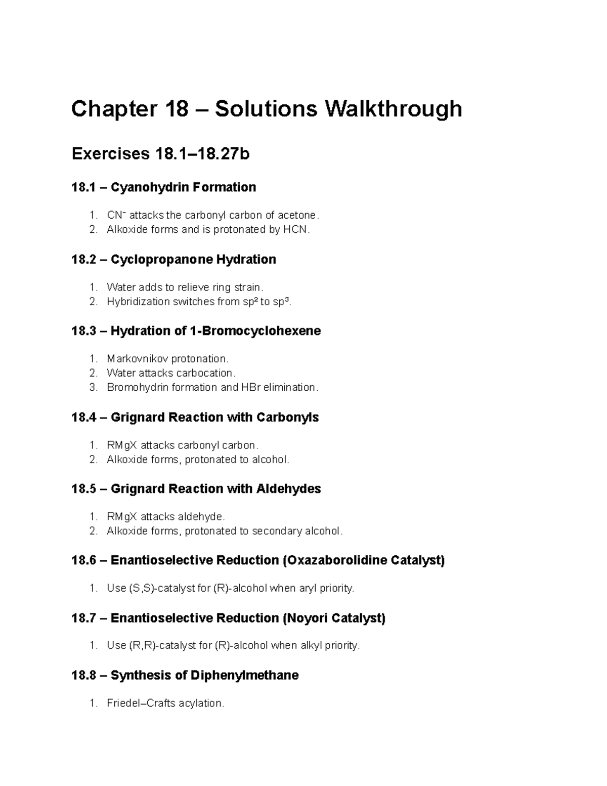 Chapter 18 Solutions Walkthrough: Detailed Exercises and Explanations ...