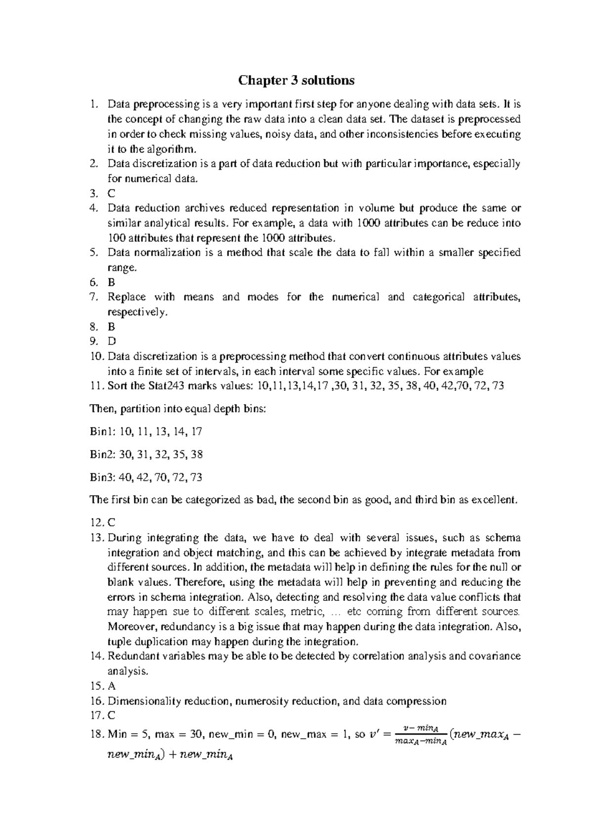 Chapter 3 Solutions - Comprehensive Tutorial for Data Preprocessing ...