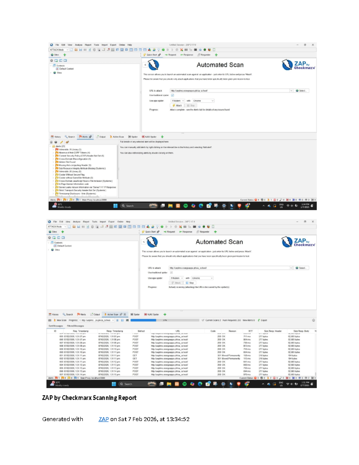 ZAP 2.17.0 Checkmarx Scanning Report - Feb 7, 2026 - Studocu