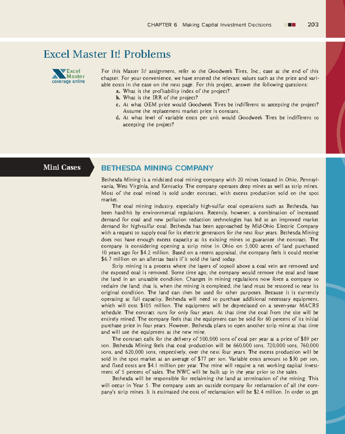 CHAPTER 6: Capital Investment Decisions & Case Study Analysis (CORP FIN ...