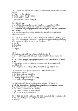 [Solved] Phn tch cng lnh dn tc ca ch ngha Mc Lnin Chnh sch dn tc ca ng ...
