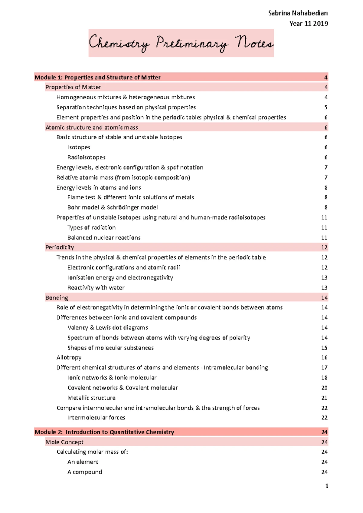 Year 12 Chemistry Task 2 - Assessment 2021 (Nsghs) - Studocu