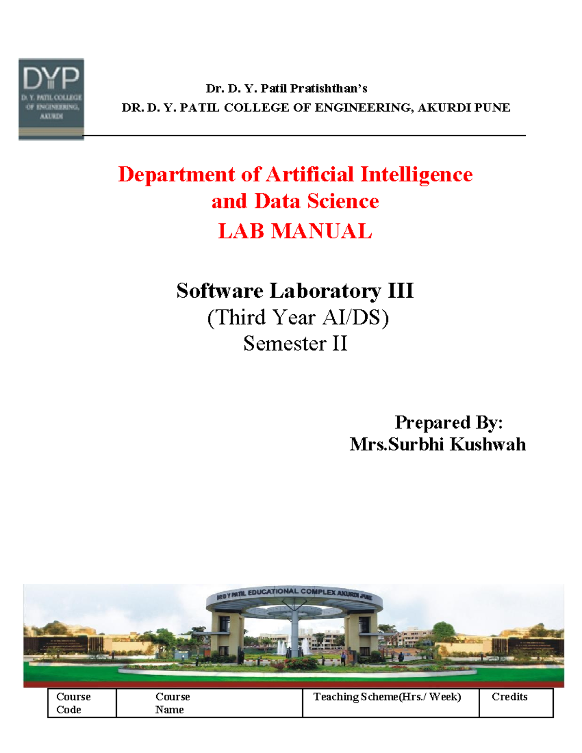 Data Science Lab Manual TE317534: Practical Applications and Techniques ...
