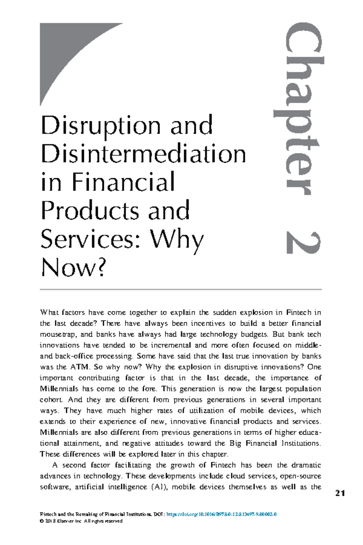 Chapter 2-1-10: Disruption & Disintermediation in Fintech Innovations ...