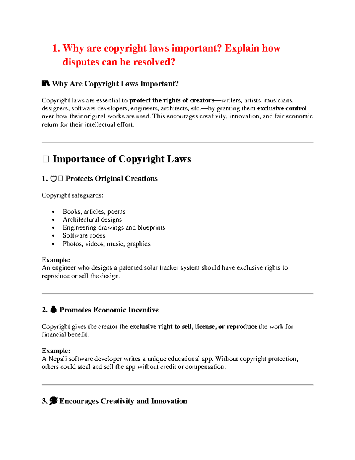 EPP Chapter 5: Importance of Copyright Laws and Dispute Resolution ...
