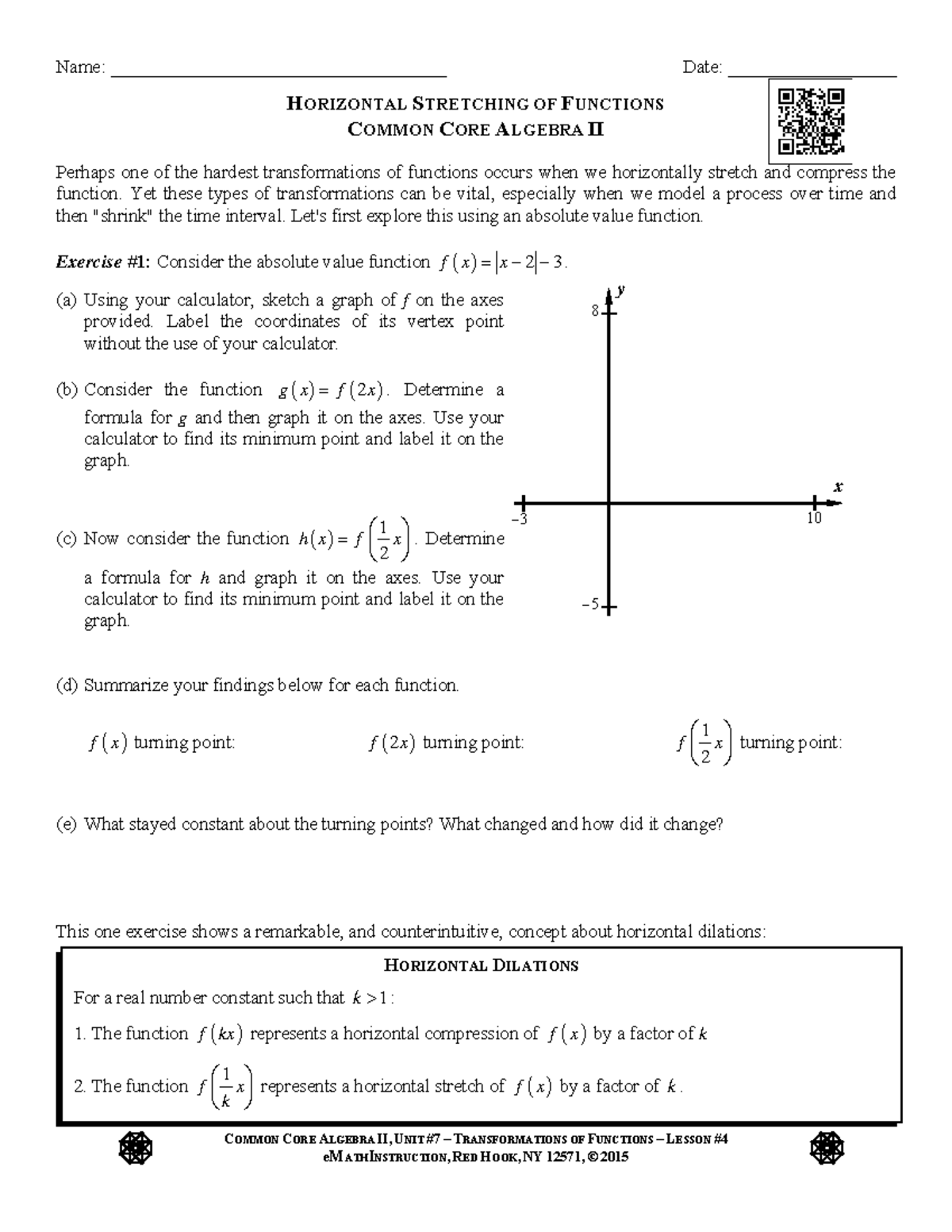 Horizontal-Stretching-of-Functions - Name ...