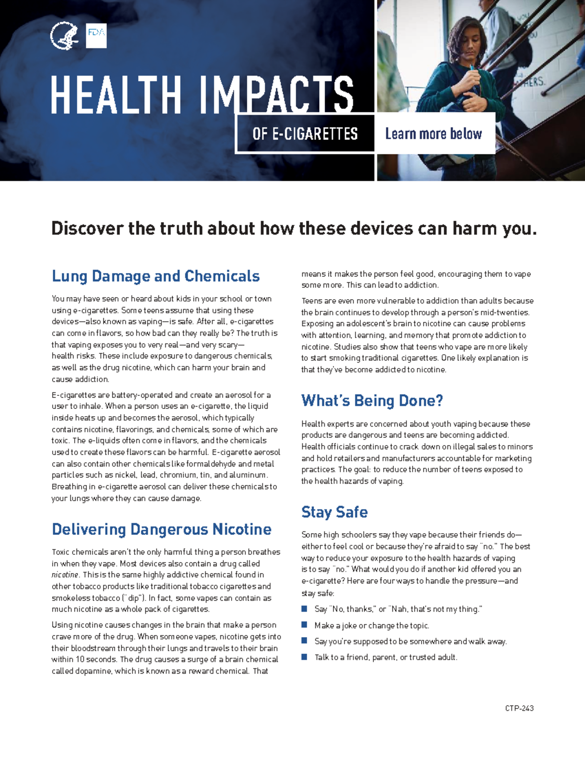Health Impacts of E-Cigarettes: Risks for Teens and Vaping - Studocu