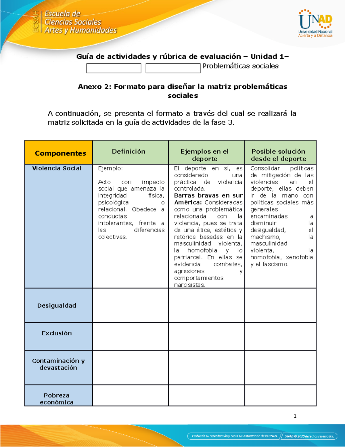 Anexo 2 - Formato matriz problemáticas sociales - Guía de actividades y ...