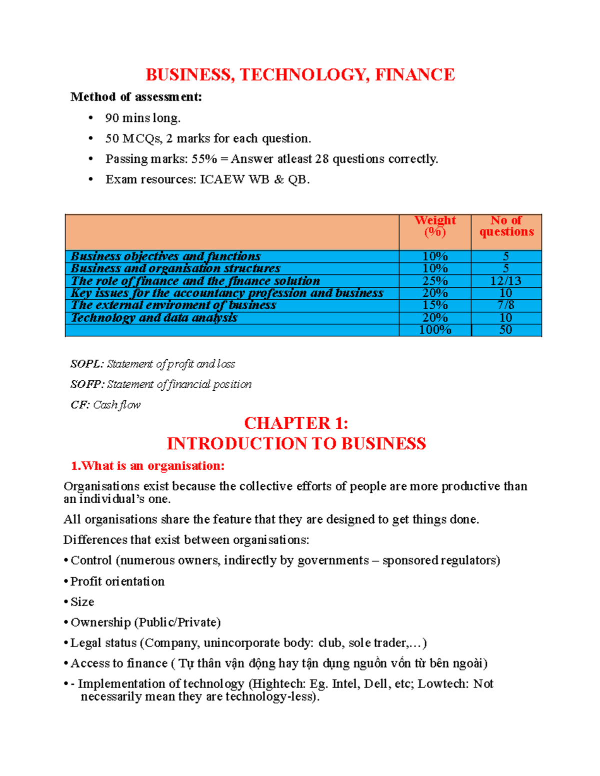 Business Strategy Overview: Key Concepts and Structures (BUS101) - Studocu