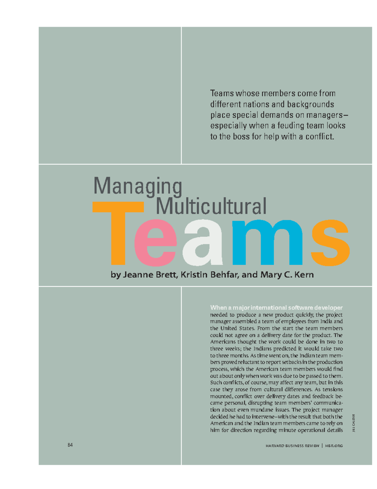 Managing Multicultural Teams: Strategies and Challenges in Global ...