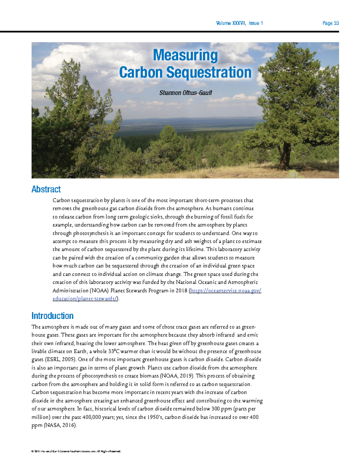 Measuring Carbon Sequestration in Plants: A Lab Activity Guide - Studocu