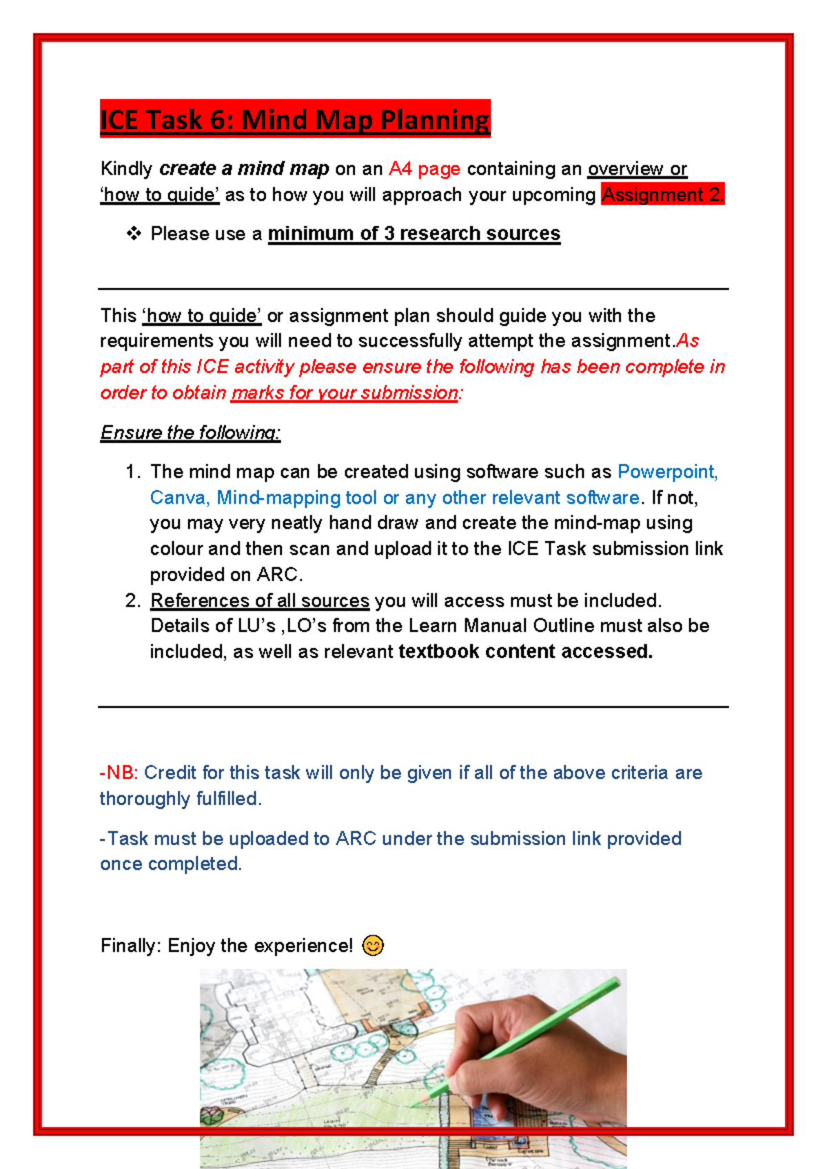 COSC5121w: Mind Map for Assignment 2 Planning - Studocu