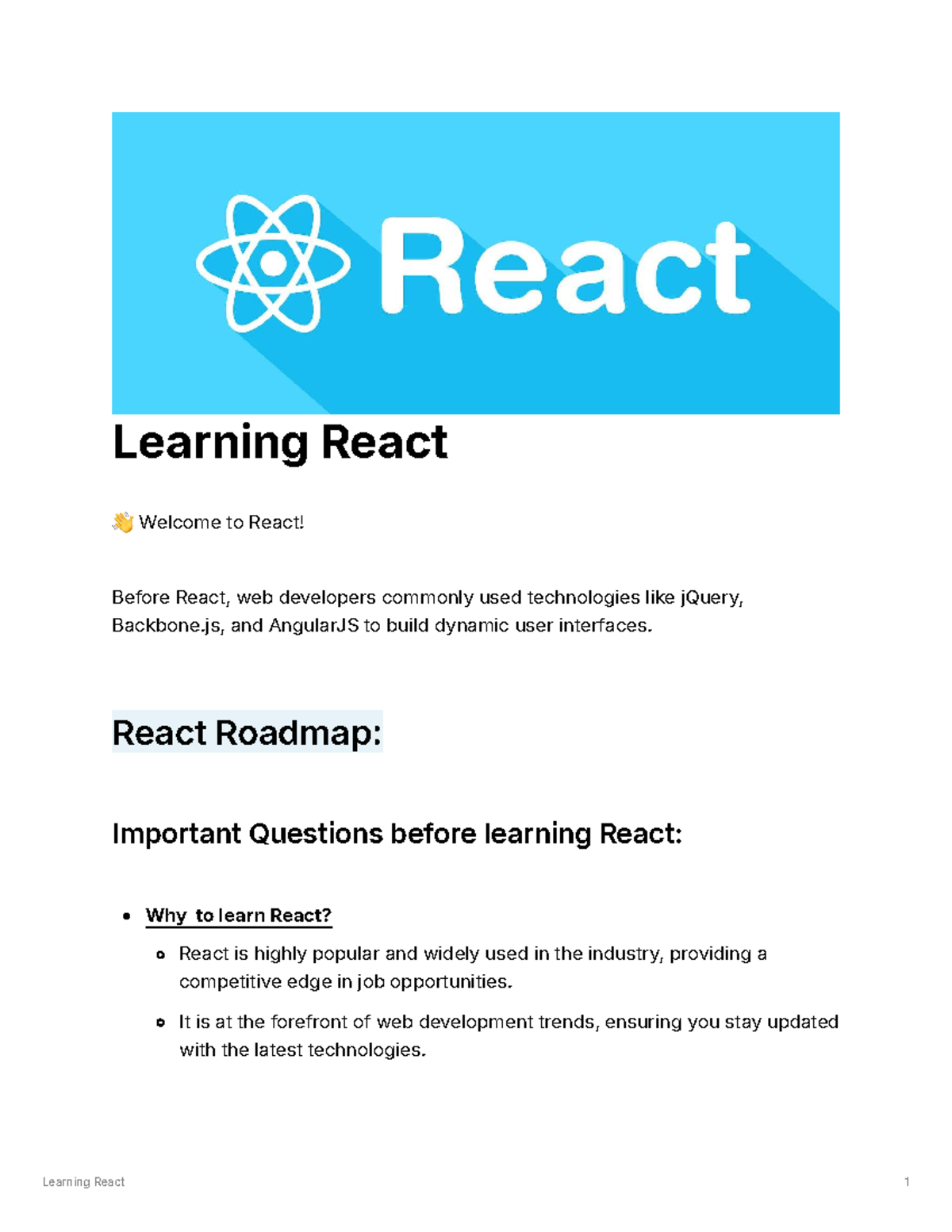 Learning React: A Comprehensive Guide to UI Development and Best ...