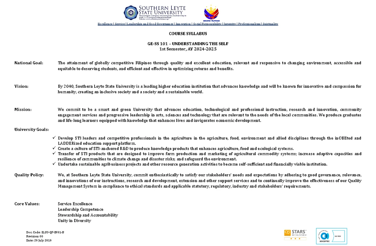 UTS Module 4 Lesson 2 Notes: Setting Goals for Success in Life - Studocu