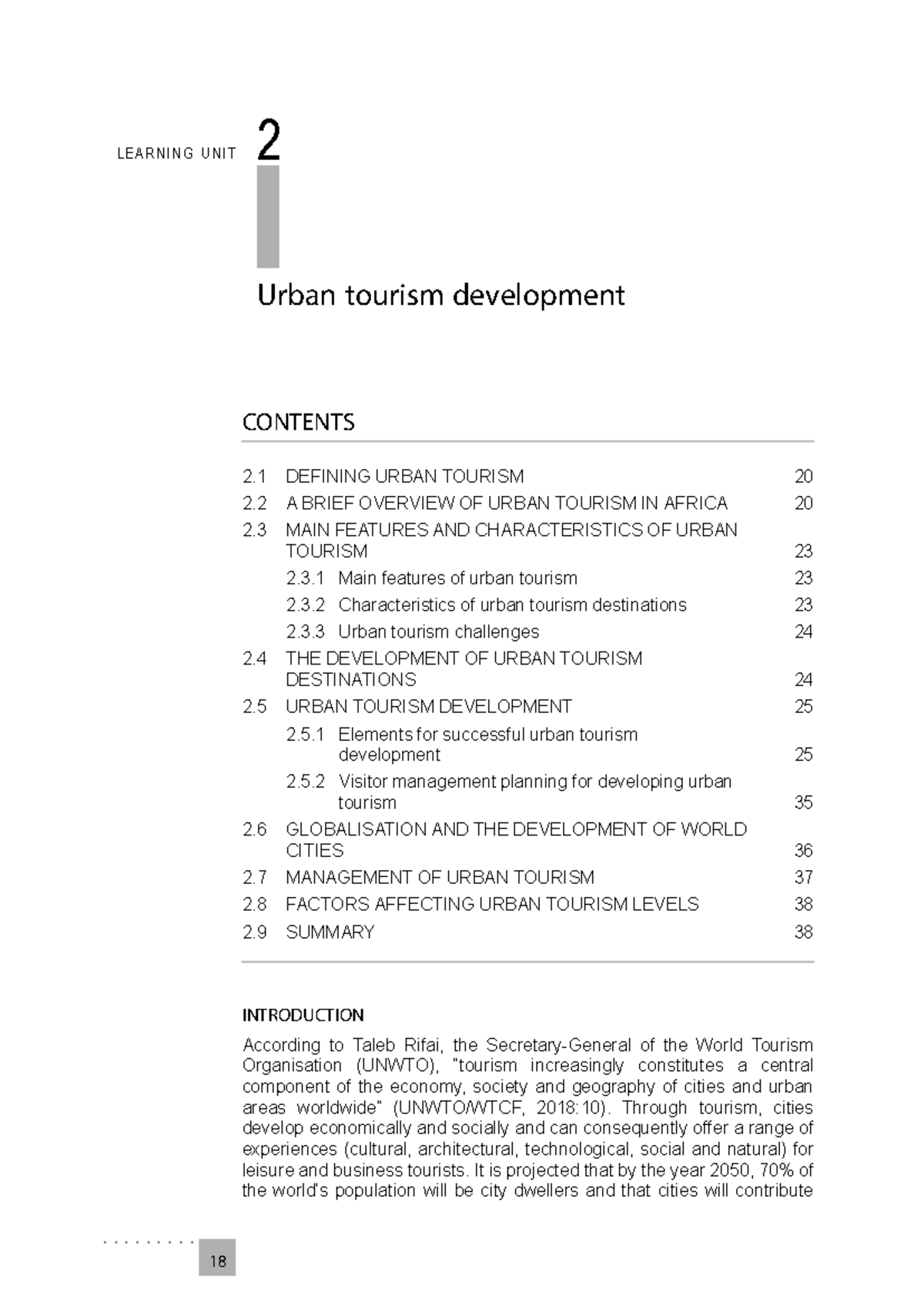 DTM2603 Urban Tourism Development: Key Concepts and Challenges - Studocu