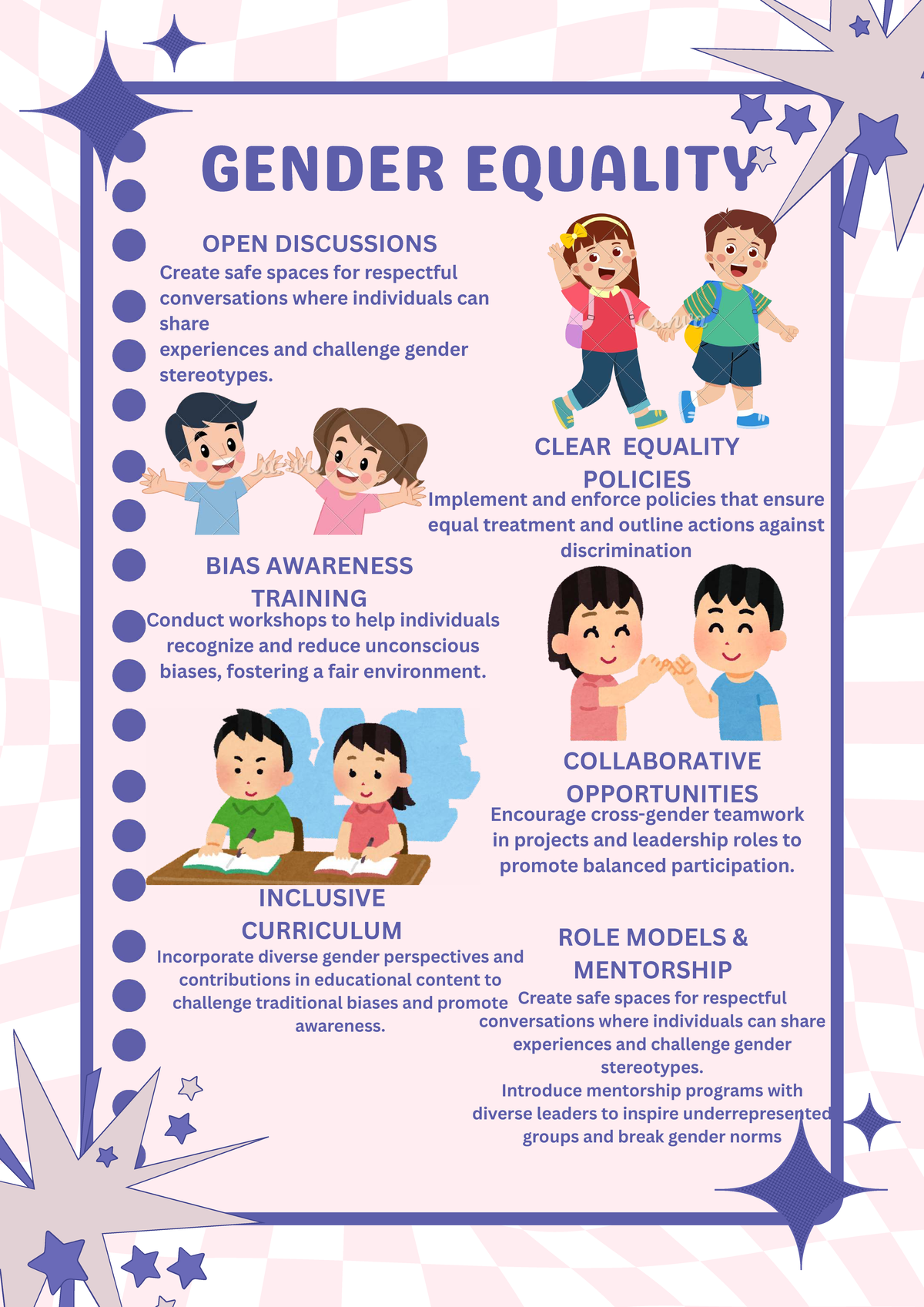 Gender Equality Strategies: Safe Spaces & Inclusive Policies - Studocu