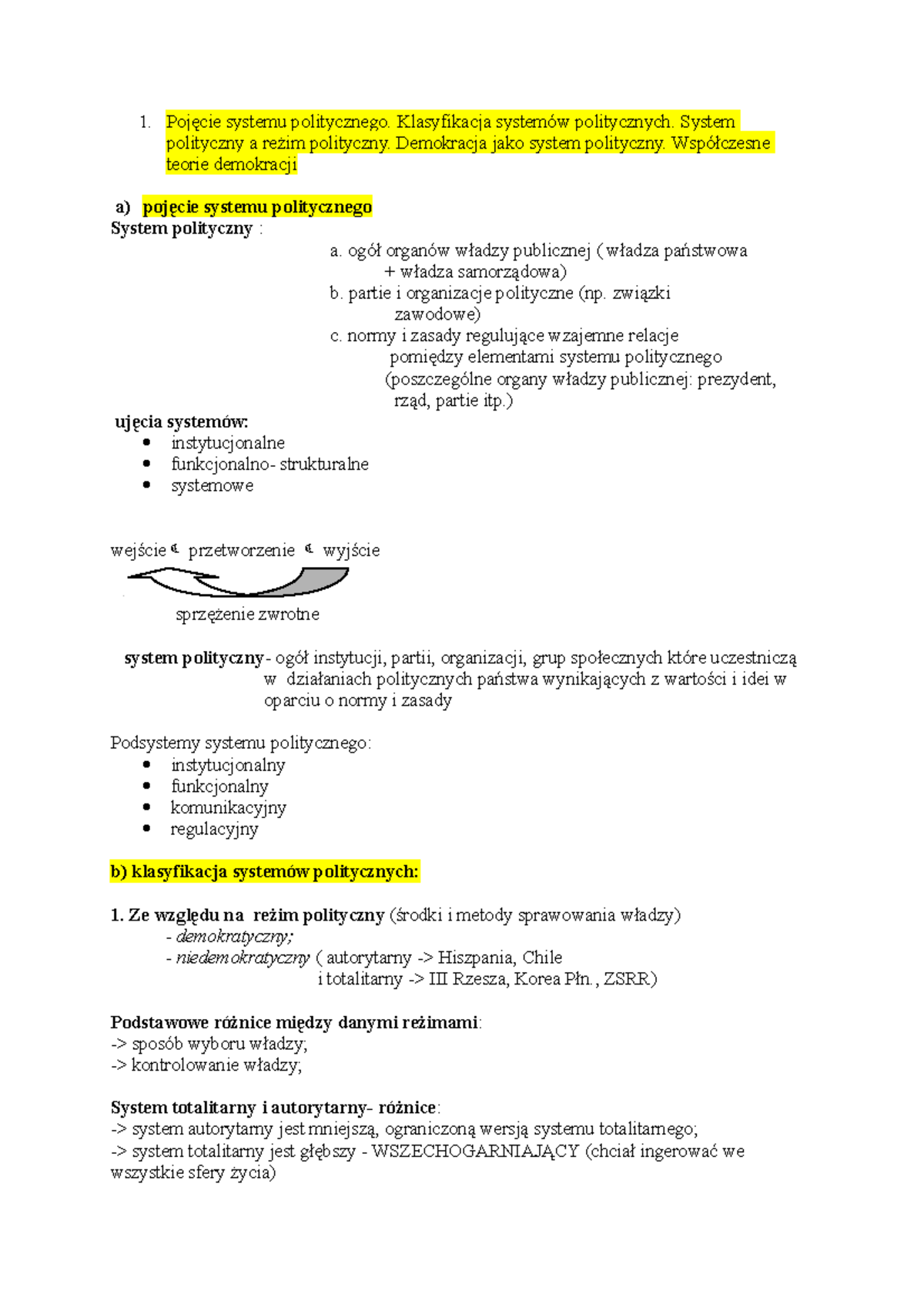 Systemy Polityczne Państw: Klasyfikacja i Współczesne Teorie Demokracji ...