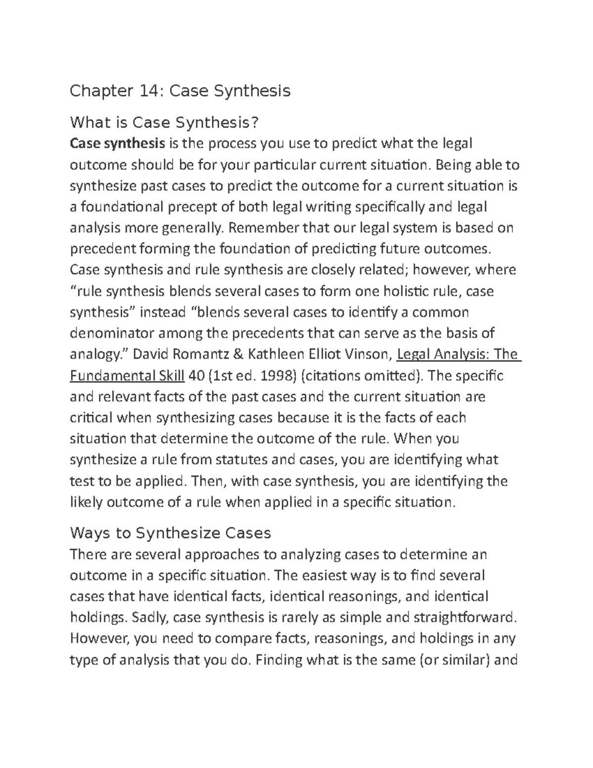 Chapter 14. CASE Synthesis - Chapter 14: Case Synthesis What is Case ...